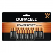 Duracell Coppertop AAA Batteries with Power Boost Ingredients, 20 Count Pack Triple A Battery with Long-lasting Power, Alkali