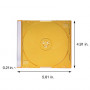 Verbatim CD/DVD Slim Jewel Cases  0.21 inches  - Assorted Colors - 50 pack