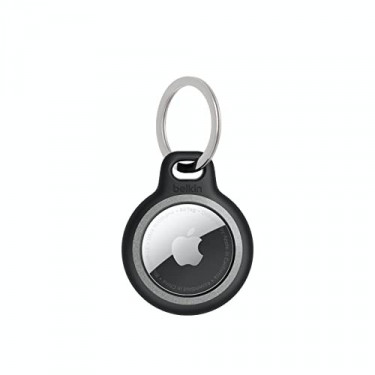 Belkin Apple AirTag Reflective Secure Holder With Key Ring - Apple AirTag Keychain - AirTag Holder - AirTag Keychain Accessor