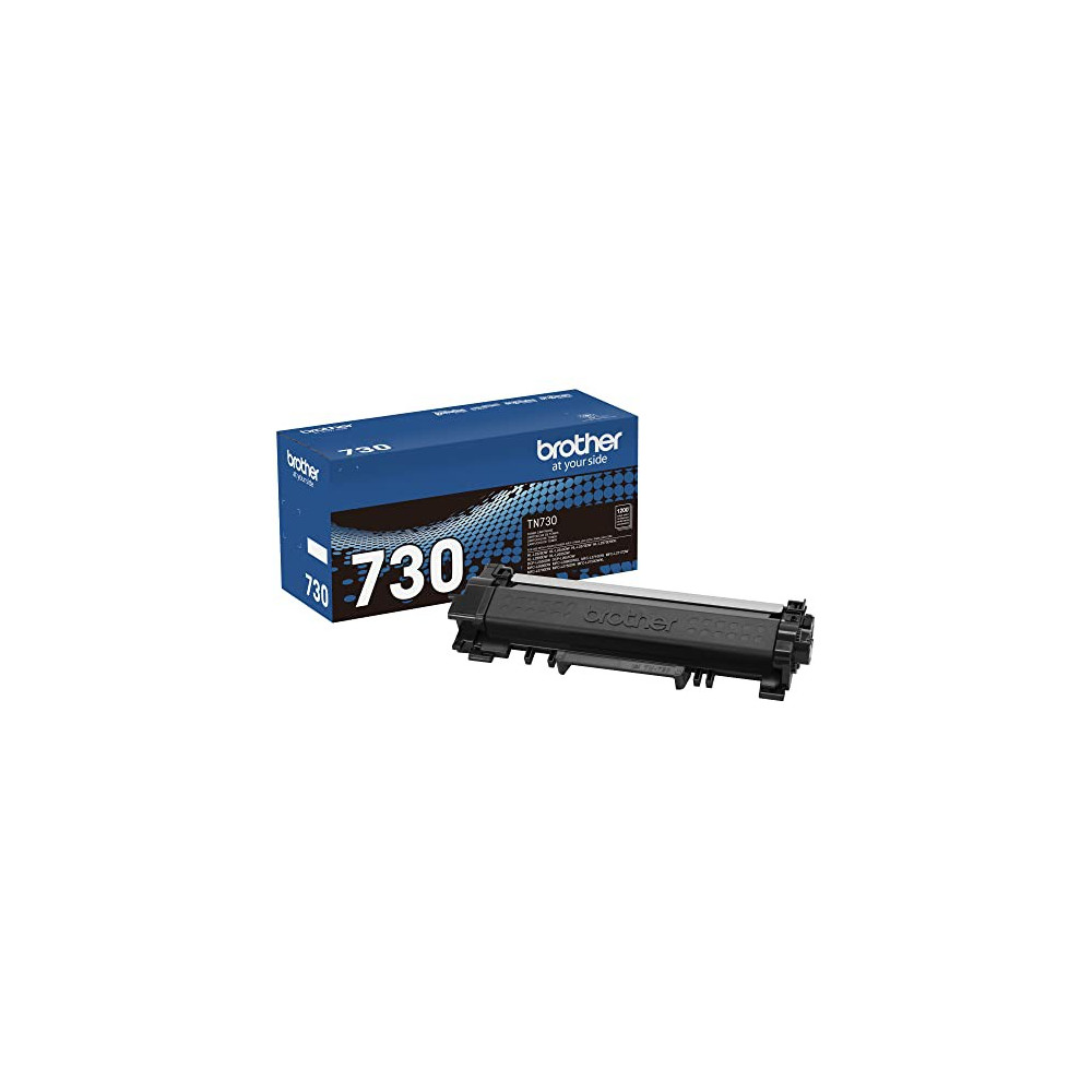 Brother Genuine Standard Yield Toner Cartridge, TN730, Replacement Black Toner, Page Yield Up To 1,200 Pages, Amazon Dash Rep