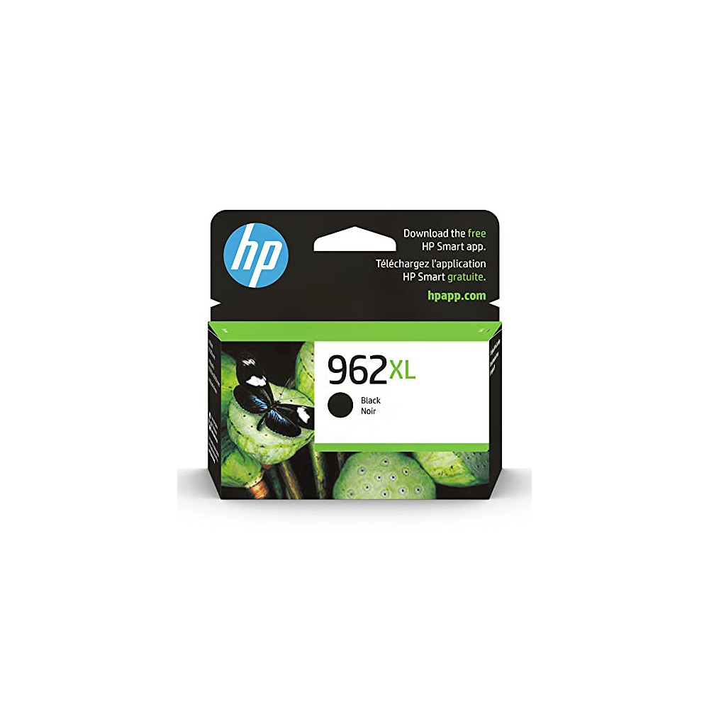 Original HP 962XL Black High-yield Ink Cartridge | Works with HP OfficeJet 9010 Series, HP OfficeJet Pro 9010, 9020 Series | 