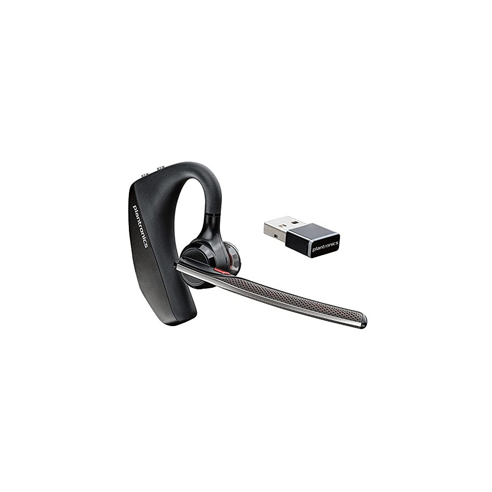 Plantronics - Voyager 5200 UC  Poly  - Bluetooth Single-Ear  Monaural  Headset - USB-A Compatible to connect to your PC and/o