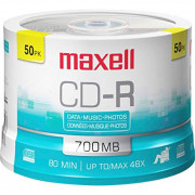 Maxell 623251/648250 700MB 80-Minute CD-Rs  50-ct Spindle ,Blue