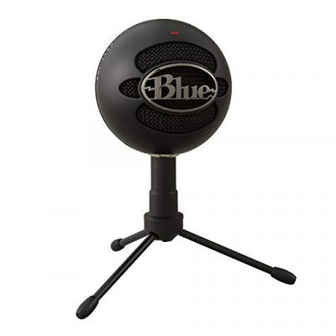 Blue Snowball iCE USB Microphone for PC, Mac, Gaming, Recording, Streaming, Podcasting, with Cardioid Condenser Mic Capsule, 