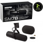 Shure SM7B Vocal Dynamic Microphone for Broadcast, Podcast & Recording, XLR Studio Mic for Music & Speech, Wide-Range Frequen