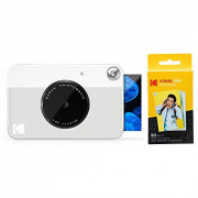 Kodak PRINTOMATIC Digital Instant Print Camera  Grey  with Kodak 2ʺx3ʺ Premium ZINK Photo Paper  50 Sheets 