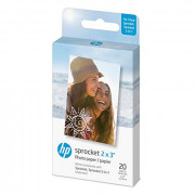 HP Sprocket 2x3" Premium Zink Sticky Back Photo Paper  20 Sheets  Compatible with HP Sprocket Photo Printers.