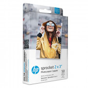 HP Sprocket 2x3" Premium Zink Sticky Back Photo Paper  50 Sheets  Compatible with HP Sprocket Photo Printers