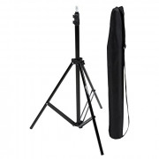 Amazon Basics Aluminum Light Photography Tripod Stand with Case - Pack of 2, 2.8 - 6.7 Feet, Black
