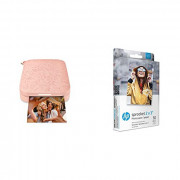 HP Sprocket Portable Photo Printer  2nd Edition  – Instantly print 2x3" sticky-backed photos from your phone – [Blush] [1AS89