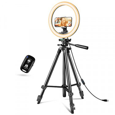 Sensyne 12 Ring Light with Tripod Stand, LED Selfie Ring Light with Stand and Phone Holder for Photography/Recording/YouTub