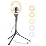 Aureday 14 Selfie Ring Light with 62 Tripod Stand and Phone Holder, Dimmable LED Phone Ringlight for Makeup/Video Recordi