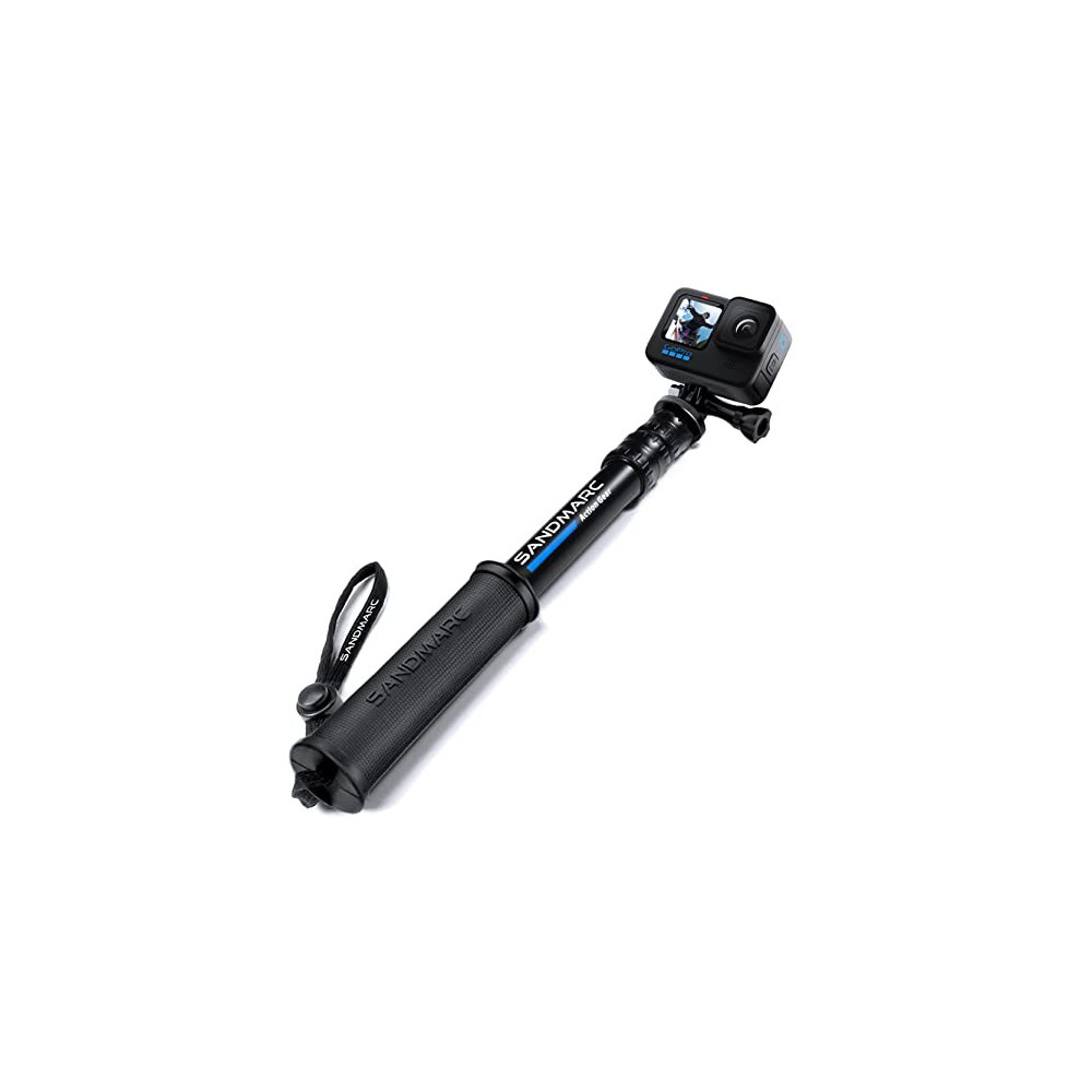 SANDMARC Pole - Compact Edition: 10-25" Waterproof Pole  Selfie Stick  for GoPro Hero 11, 10, 9, 8, Max, 7, 6, 5, 4, Session,