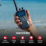 Cobra MR HH350 FLT Handheld Floating VHF Radio - 6 Watt, Submersible, Noise Cancelling Mic, Backlit LCD Display, NOAA Weather