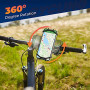 ORIbox Bike Phone Mount, Motorcycle Handlebar Mount, 360° Rotation Silicone Bicycle Phone Holder, Compatible with iPhone 13/1