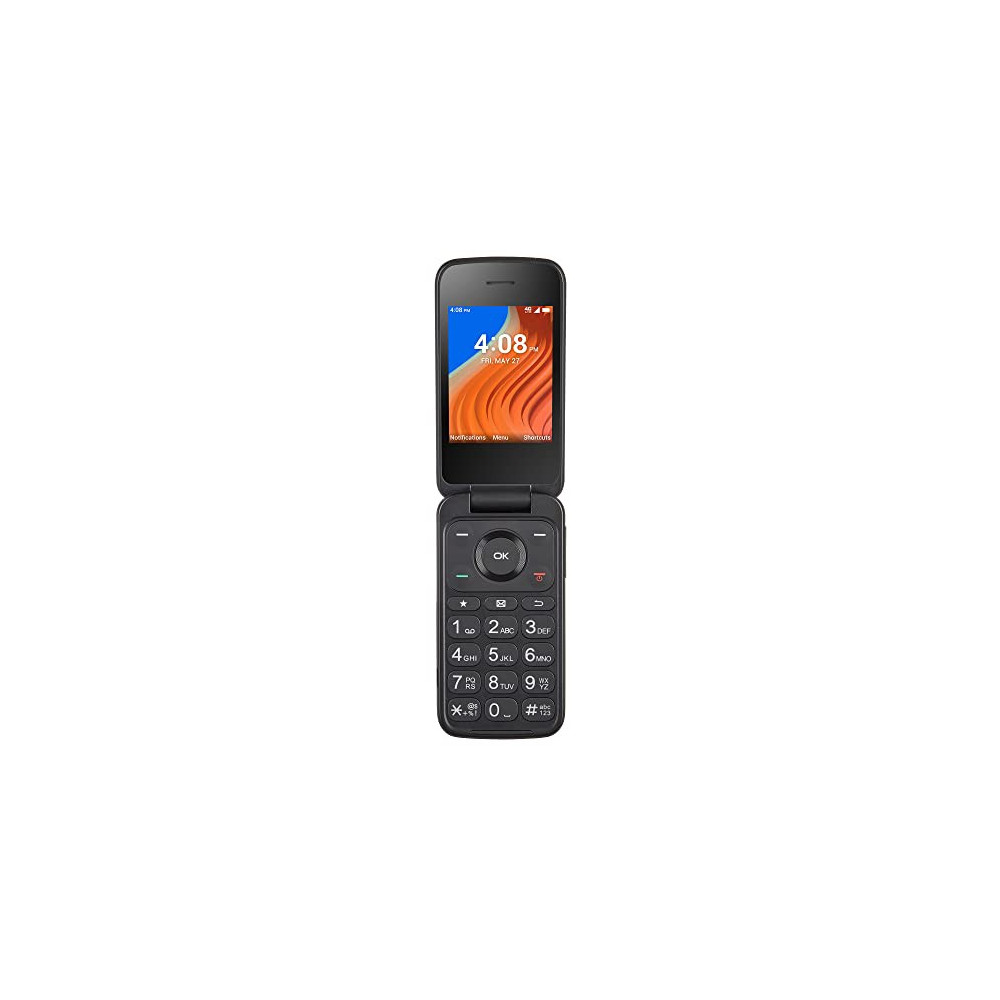 TracFone TCL Flip 2, 8GB, Black - Prepaid Flip Phone  Locked 