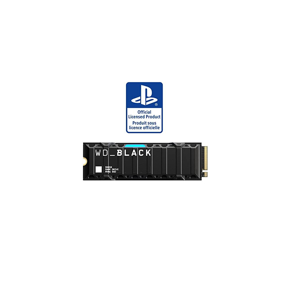 WD_BLACK 2TB SN850 NVMe SSD for PS5 Consoles Solid State Drive with Heatsink - Gen4 PCIe, M.2 2280, Up to 7,000 MB/s - WDBBKW